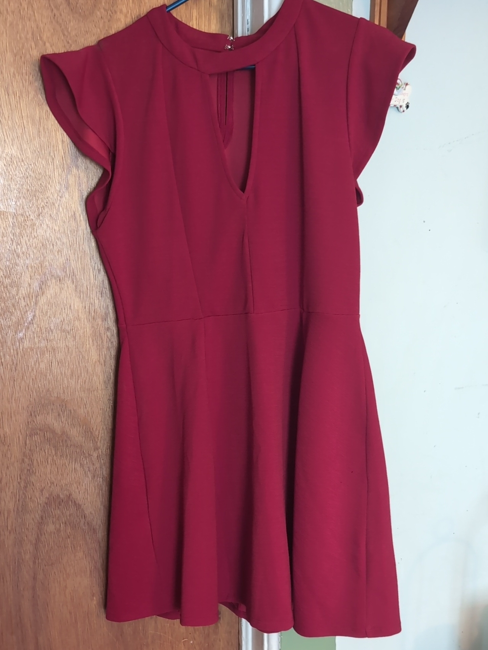BCBGeneration Red Fit & Flare Mini Dress